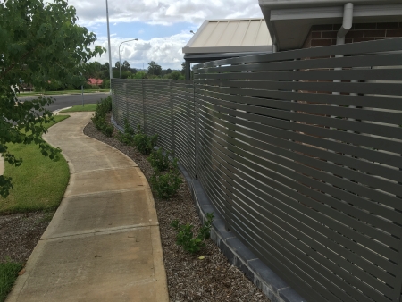 Curved grey colorbond